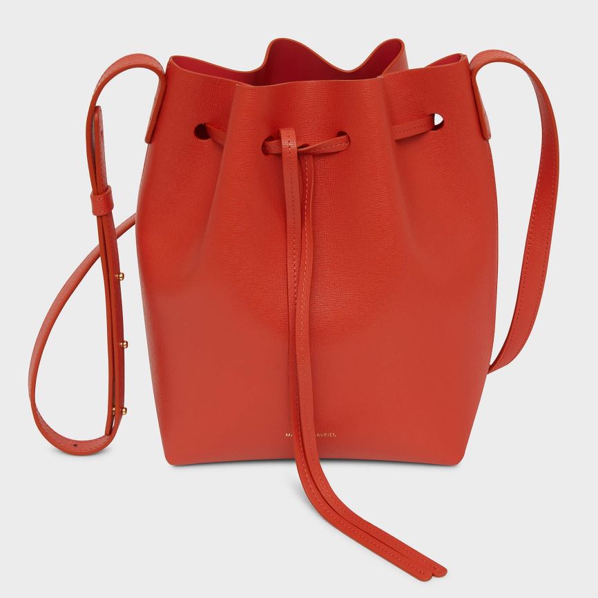 Women's Mansur Gavriel Mini Bucket Bags Red | AU 0149IS